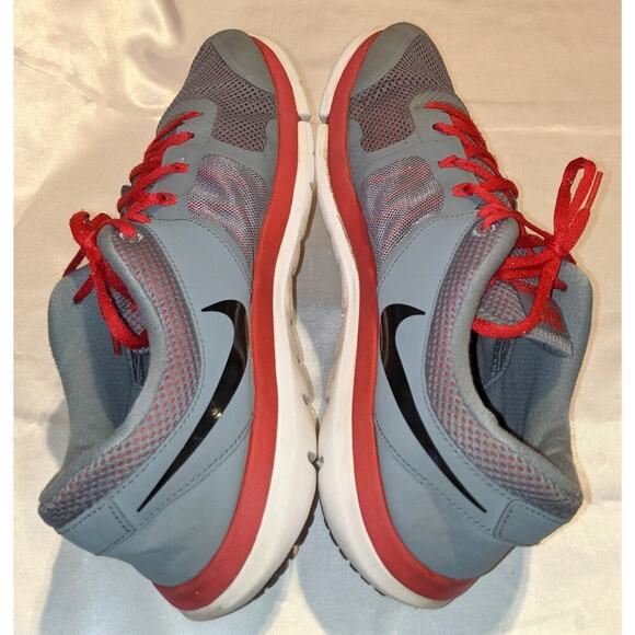 Nike Mens Flex 2014 Gray Red Lace Up Running Shoes Size 14 Sneakers 642791-003 - Picture 5 of 10
